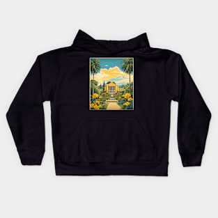 Botanical Garden of Curitiba Brazil Vintage Tourism Travel Poster Art Kids Hoodie